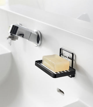 Traceless Adhesive Soap Tray - Steel - By Baano