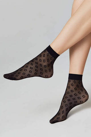 Socks Conte Fantasy - with Diamonds - By Baano