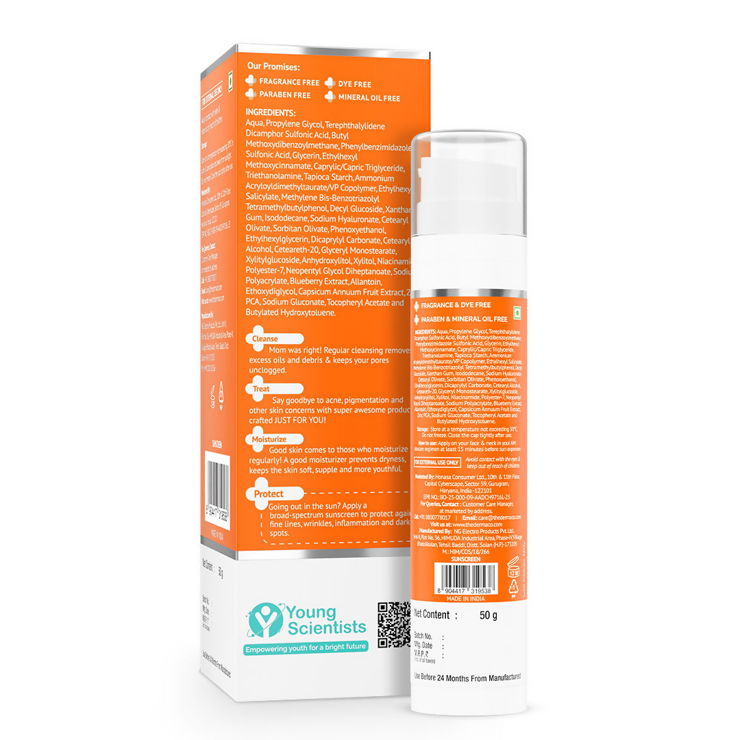 The derma co 1% Hyaluronic sunscreen Aqua Gel with SPF 50 & PA++++