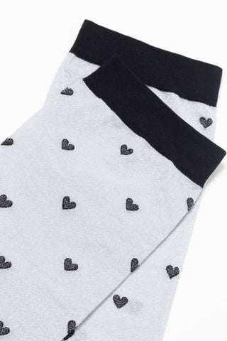 Shimmering Socks Conte Fantasy - "Hearts" Designs - By Baano