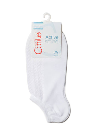 Cotton Ankle Socks Conte Active - 179 Openwork Weave - By Baano