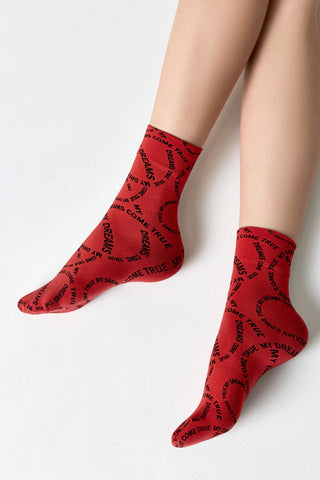 Dense Socks Conte Fantasy - Knitted "My dreams" Design - By Baano