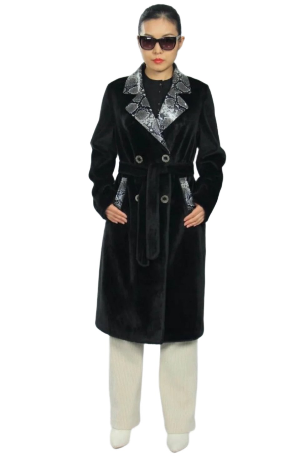 Faux Fur Demi-Season Coat
