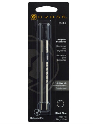Ballpoint Pen Refill - Black - Fine - Dual Pack - By Baano