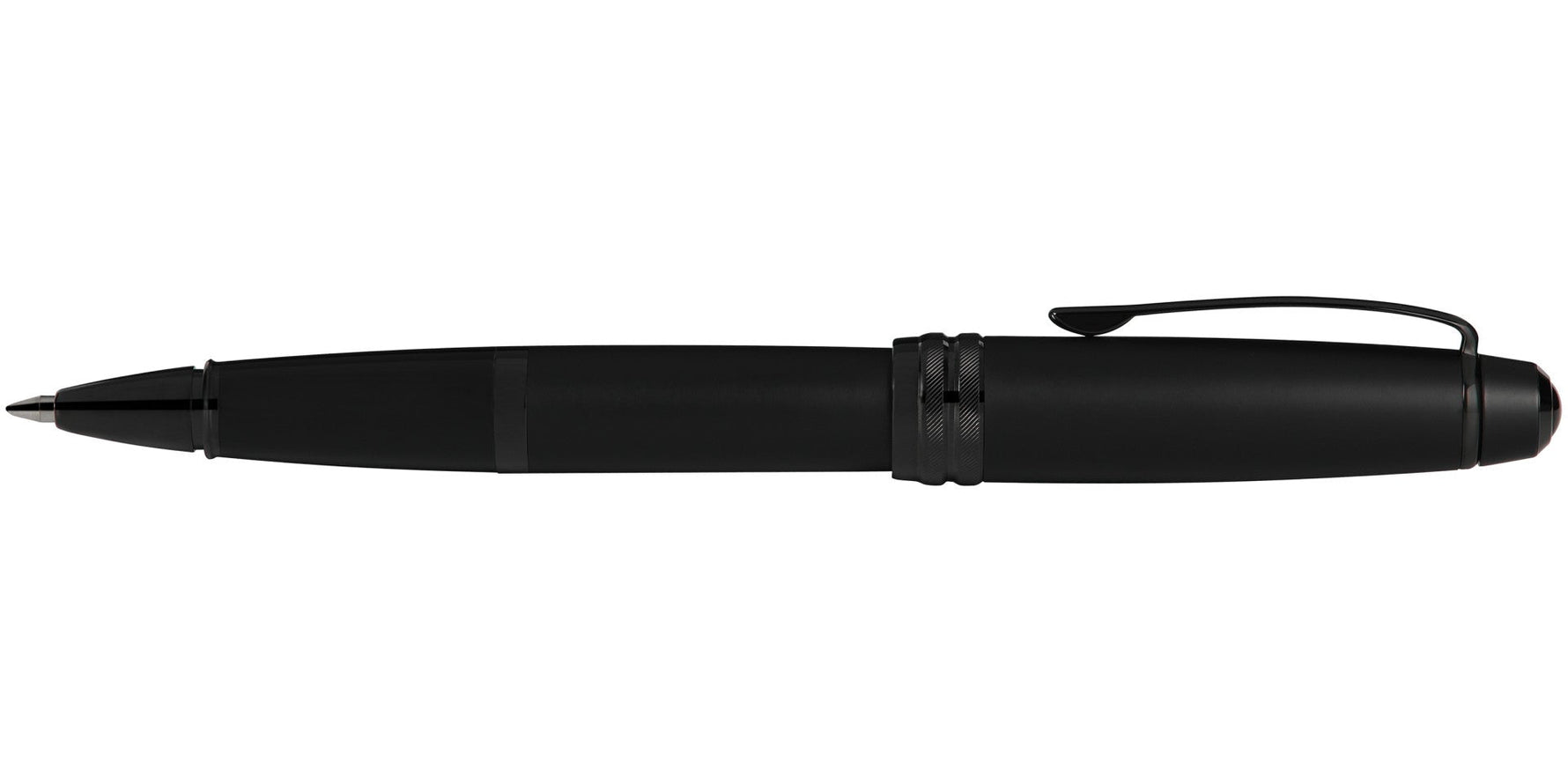 Bailey™ Matte Black Lacquer Rollerball Pen - By Baano