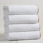 Cotton Border-Stitched 6-Piece Towel Set - Valery Collection