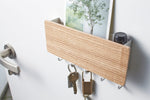 Magnetic Key Rack - Steel + Wood Yamazaki Home
