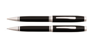 Coventry Black Lacquer Pen and Pencil Gift Set - By Baano