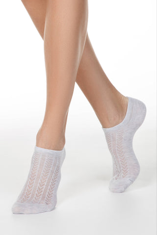 Cotton Ankle Socks Conte Active - 179 Openwork Weave - By Baano