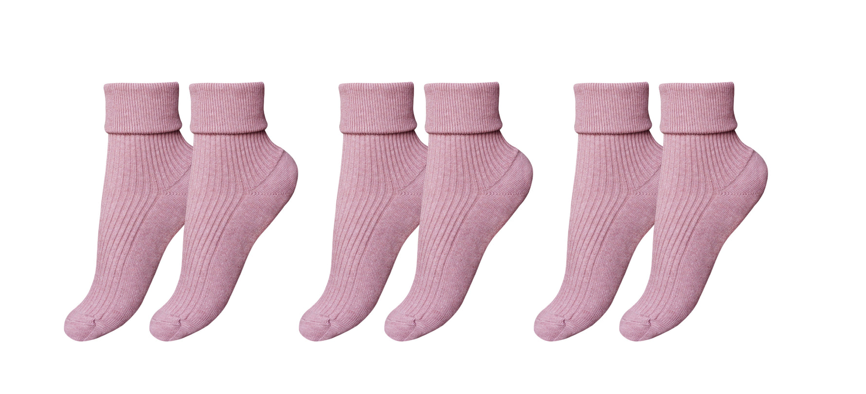 tittimitti® 100% Organic Combed Cotton Luxury Women's Socks 3-Pack. Made in Italy.