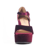 Quill Velvet Platform Heels