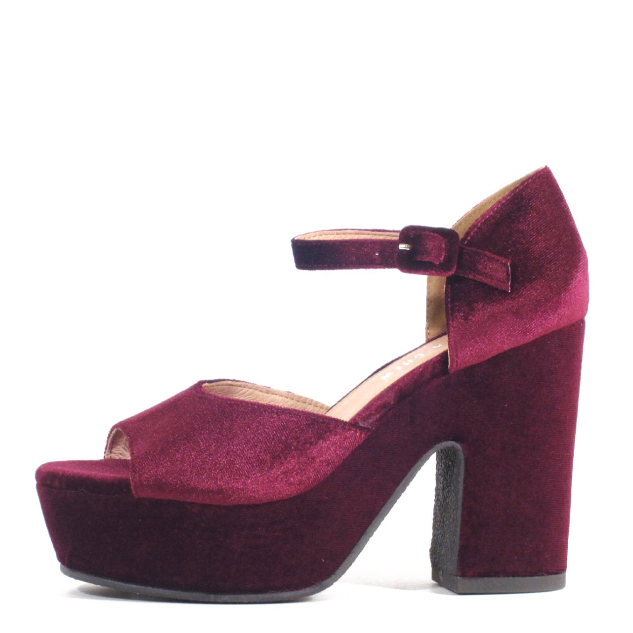 Quill Velvet Platform Heels