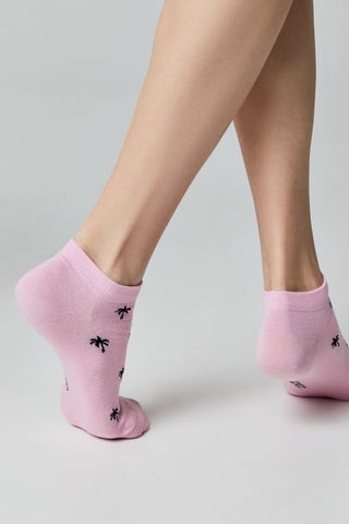 Cotton Ankle Socks Conte Active - 589 Palm Trees - By Baano