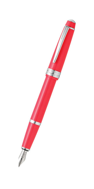 Cross Bailey Light Polished Coral Resin Fine Nib Fountain Pen - By Baano