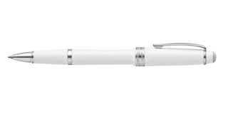 Bailey Light™ Polished White Resin Rollerball Pen - By Baano