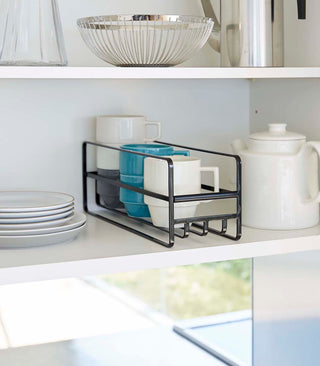 Glass and Mug Cabinet Organizer - Steel - By Baano