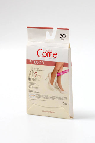 Socks Conte Solo 20 Den (2 pairs) - By Baano