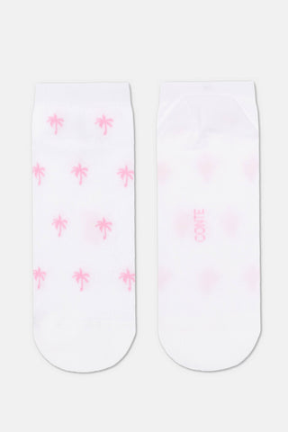 Cotton Ankle Socks Conte Active - 589 Palm Trees - By Baano