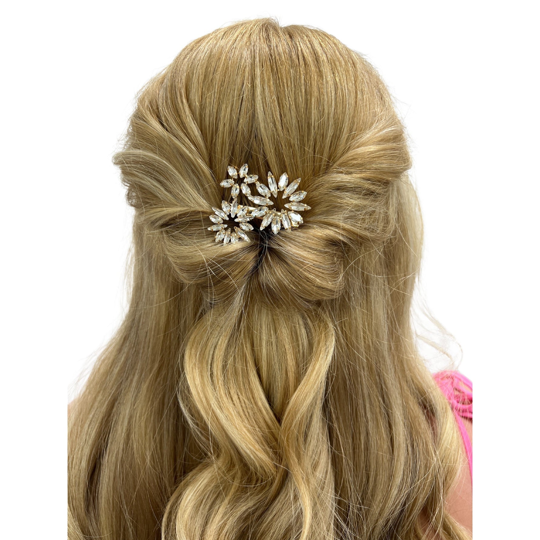 Radiant Crystal Burst Brooch Pin