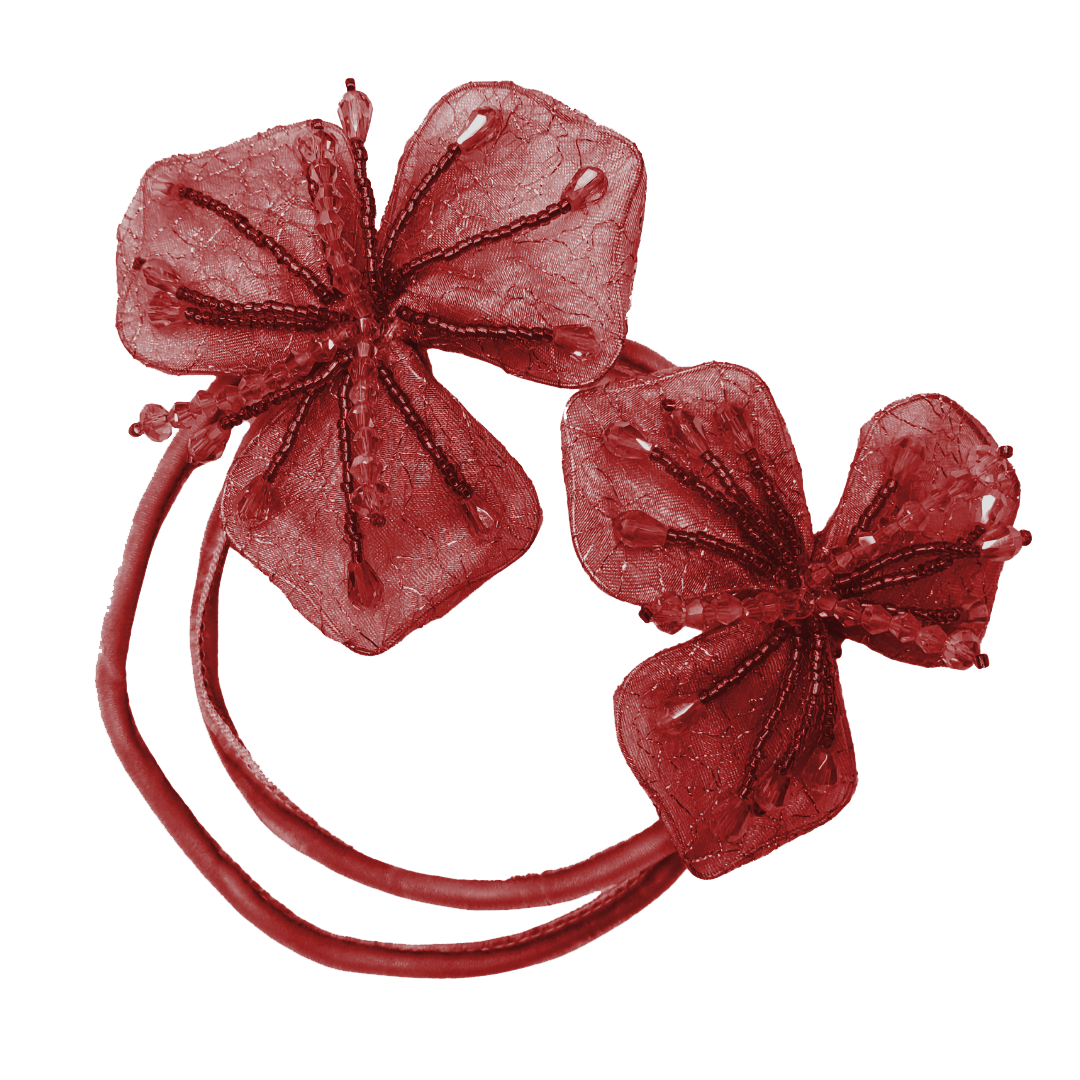 Flexible Dual Flower Wrap (Reddish)