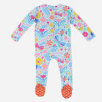 The Second-Skin Footie | Om Baby (Light Blue)