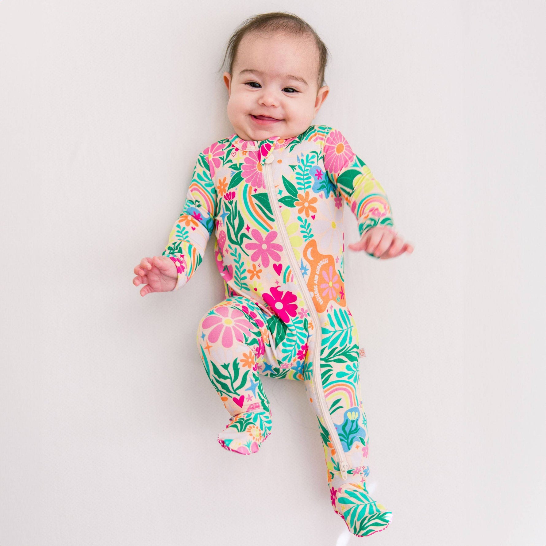 The Second-Skin Footie | Rainbow Daisy Babe