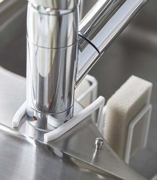 Faucet-Hanging Sponge & Brush Holder - Steel - By Baano