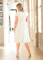 Reece Short Sleeve Straight Fit Midi Dress