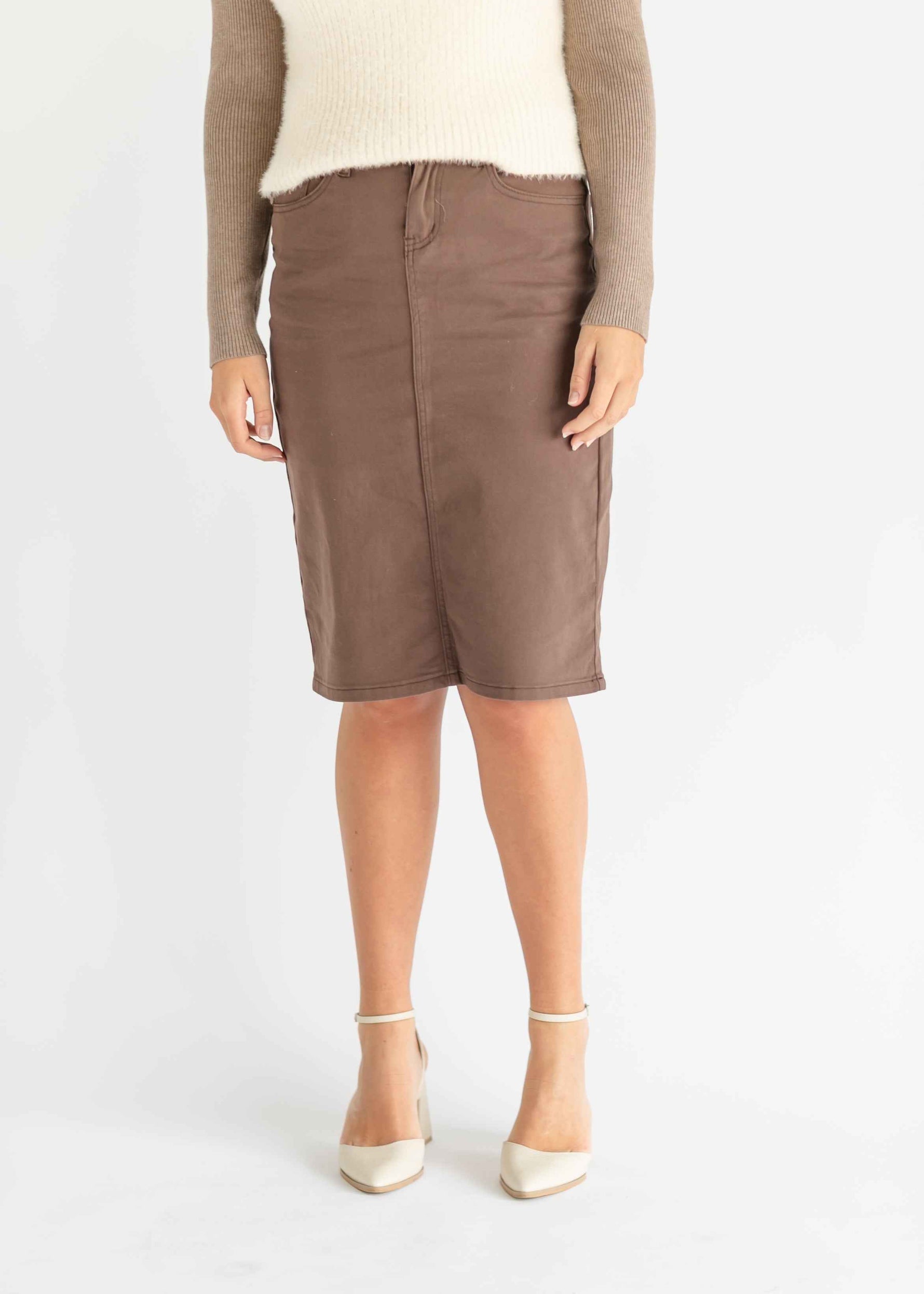 Remi Denim Midi Skirt