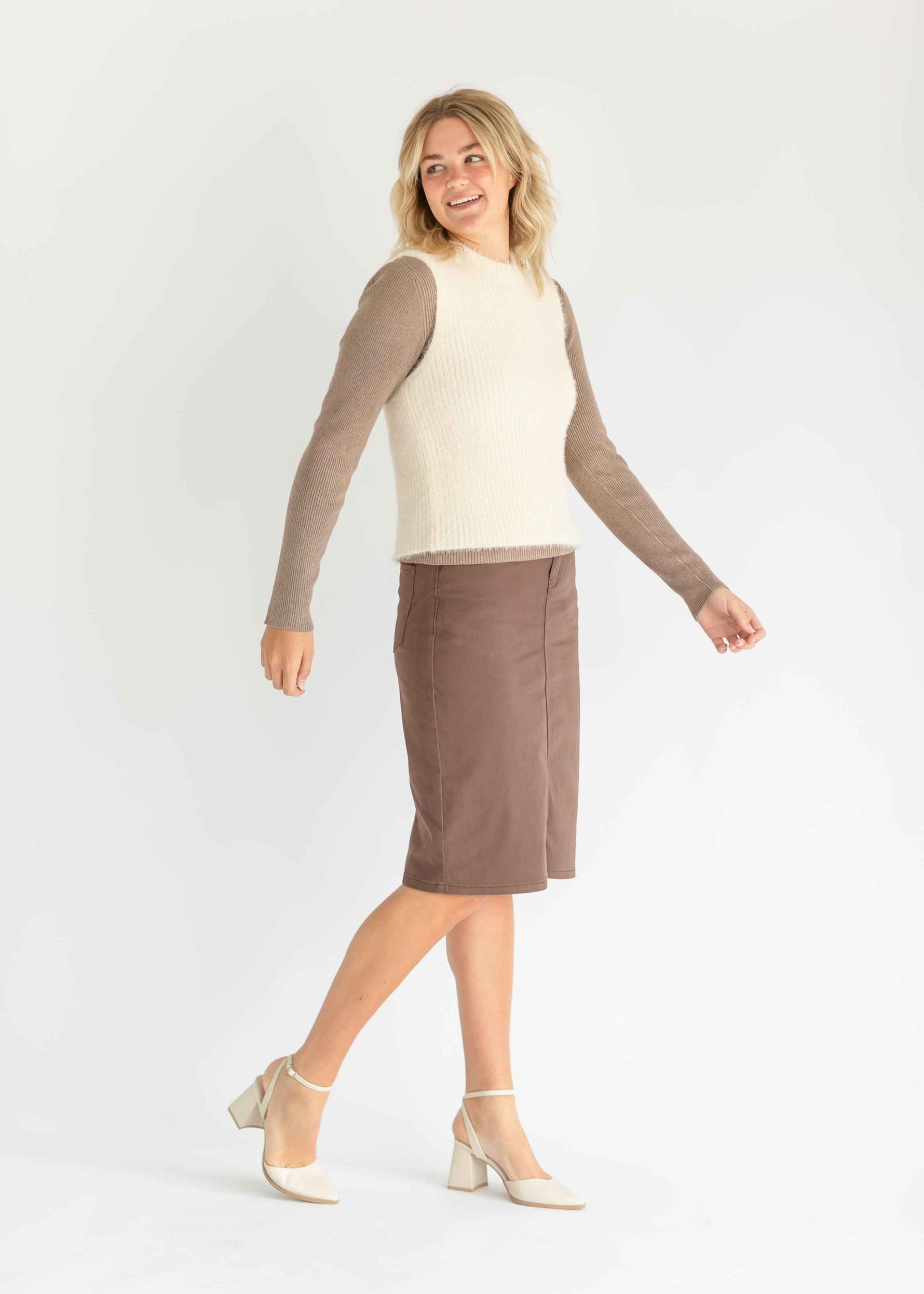 Remi Denim Midi Skirt