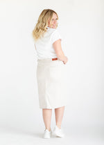 Remi Cloud Denim Midi Skirt - By Baano