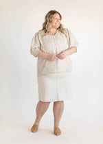 Remi Cloud Denim Midi Skirt