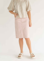 Remi Rose Denim Midi Skirt - FINAL SALE