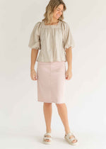 Remi Rose Denim Midi Skirt - FINAL SALE