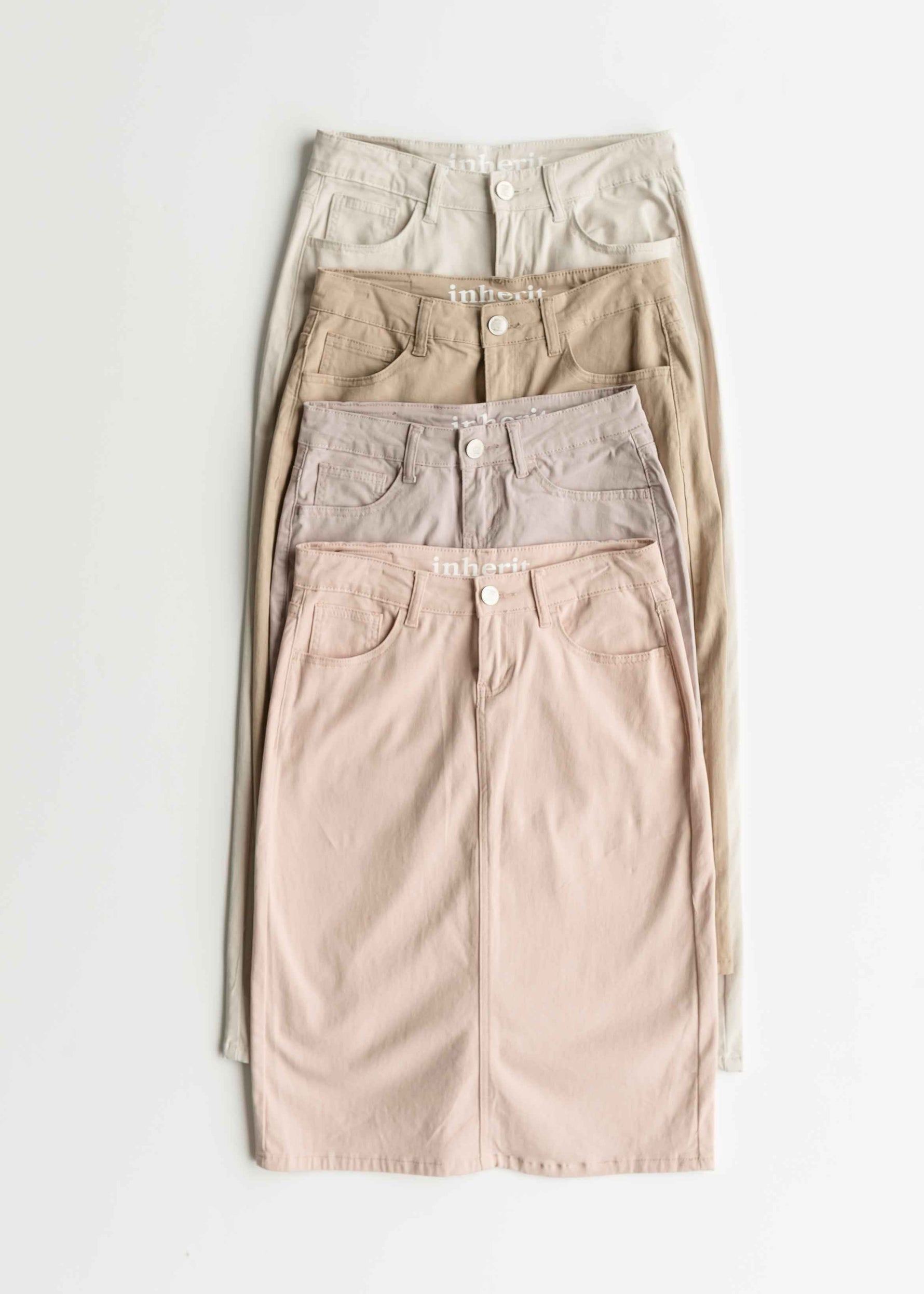 Remi Rose Denim Midi Skirt - FINAL SALE