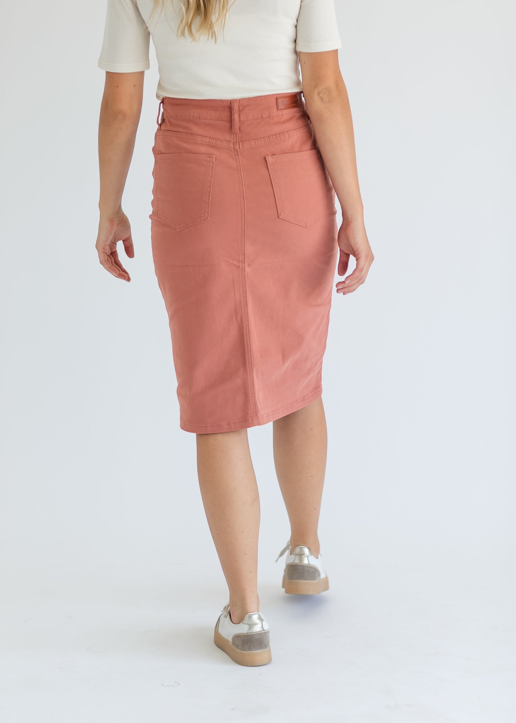 Remi Denim Midi Skirt - By Baano