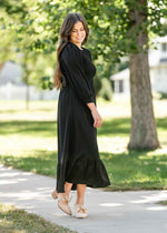 Renee Smocked Bodice Long Sleeve Maxi Dress - Glamourous Grace