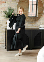 Renee Smocked Bodice Long Sleeve Maxi Dress - Glamourous Grace