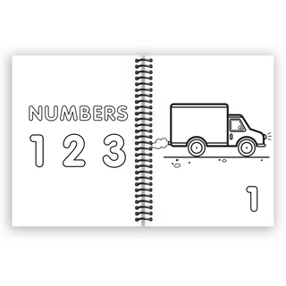 My First Toddler Coloring Book: Fun with Numbers, Letters, Shapes, Colors, and Animals! (Kids coloring activity books) (Spiral Bound) - By Baano