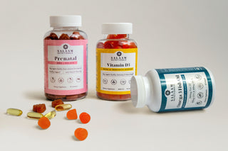 Halal Prenatal Bundle: Vitamin D3, Omega 3 Fish Oil & Prenatal Gummies (3 Bottles) - By Baano