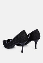 Reunion Lace Mid Heel Pumps London Rag International