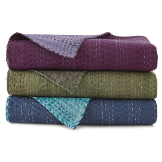 Hand Stitched Reversible Kantha Coverlets