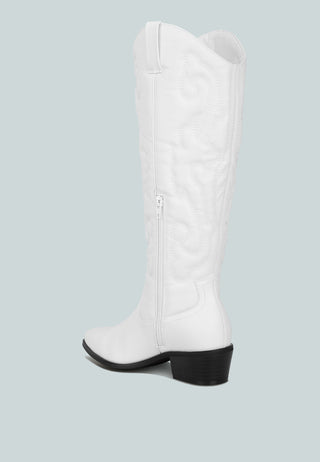 Reyes Patchwork Studded Cowboy Boots