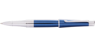 Beverly Translucent Cobalt Blue Lacquer Rollerball Pen - By Baano