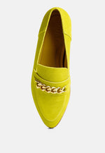 Ricka Chain Embellished Loafers