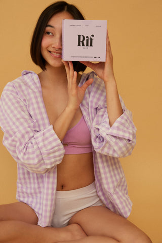 Organic Night Pads with Wings (Long) Rif care