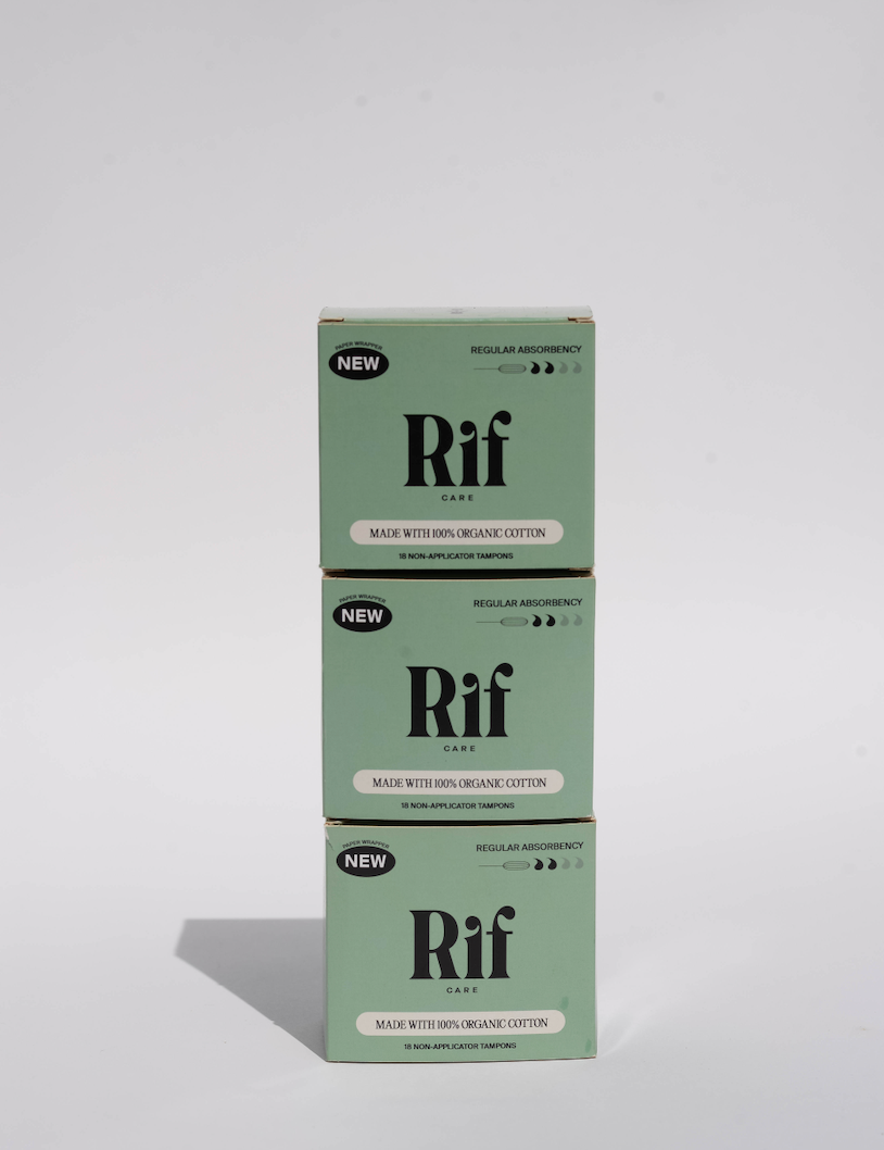Organic Cotton Non-Applicator Tampons - Regular Absorbency Rif care