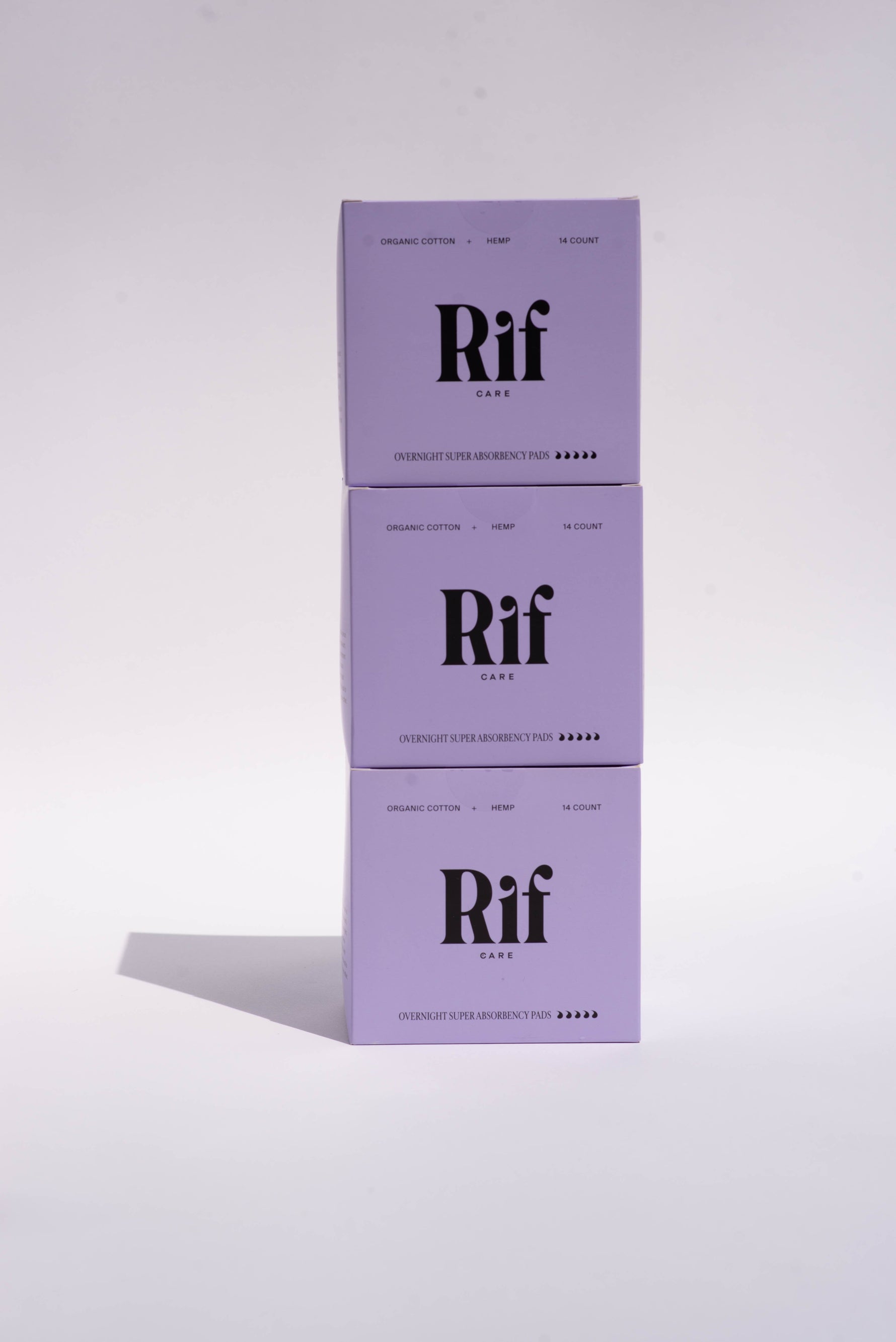 Organic Long Pads with wings - Night 3 pack Bundle - By Baano