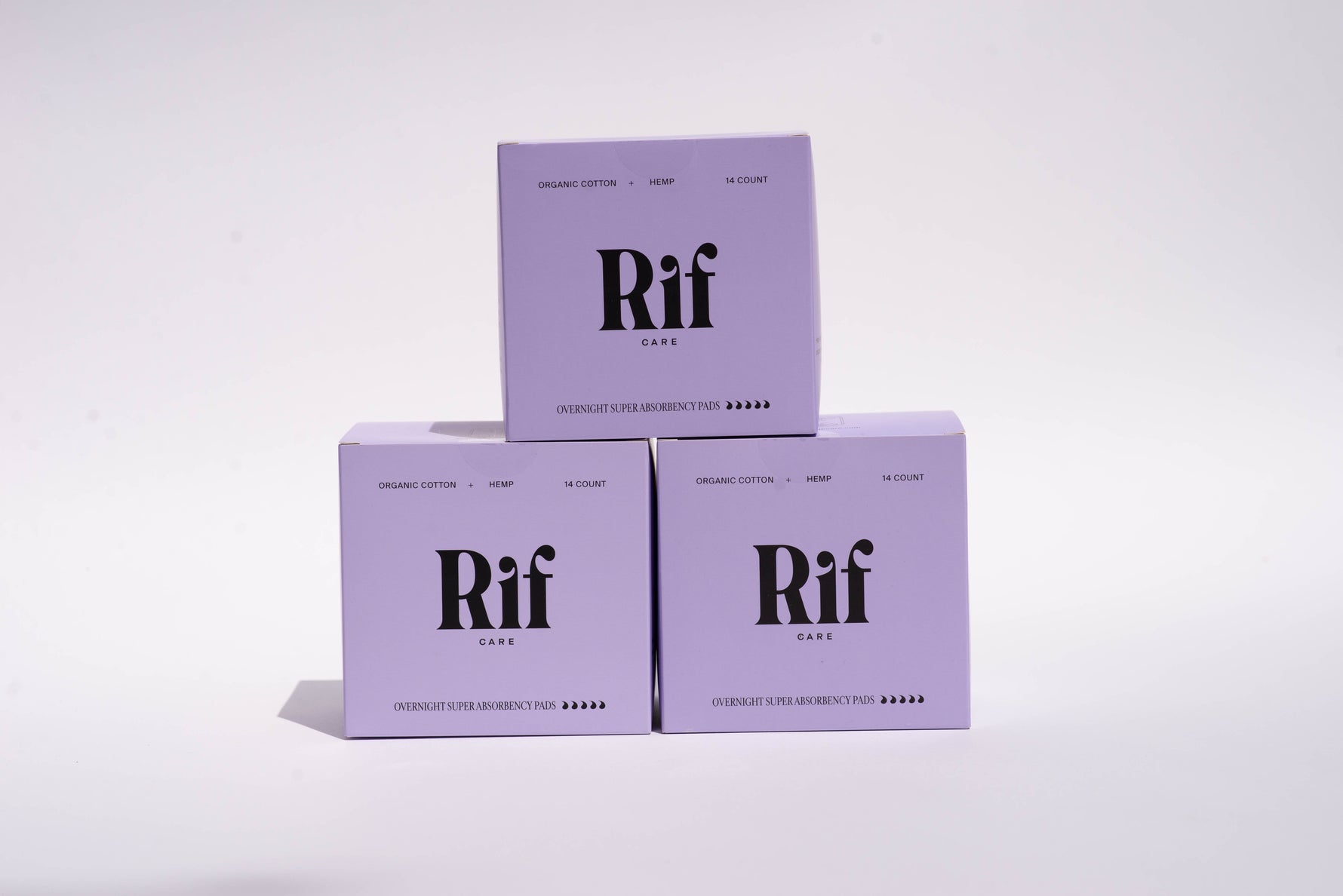 Organic Long Pads with wings - Night 3 pack Bundle - By Baano