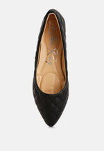 Rikhani Quilted Detail Ballet Flats